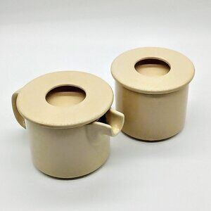 Vintage Dansk International Designs MCM Ceramic Covered Sugar Creamer